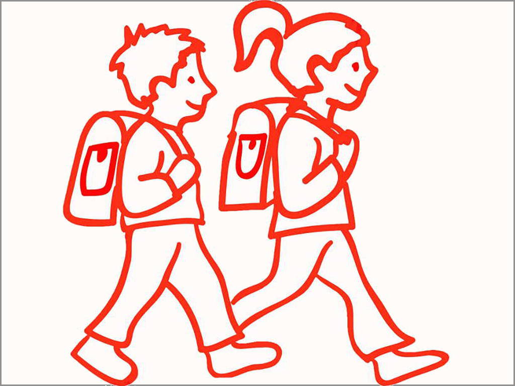 Děti jdou do školy